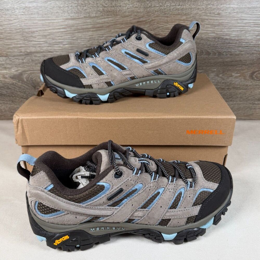 Merrell Moab 2 WP Women's Size 10 Brindle Waterproof Vibram Hiking Shoes NIB